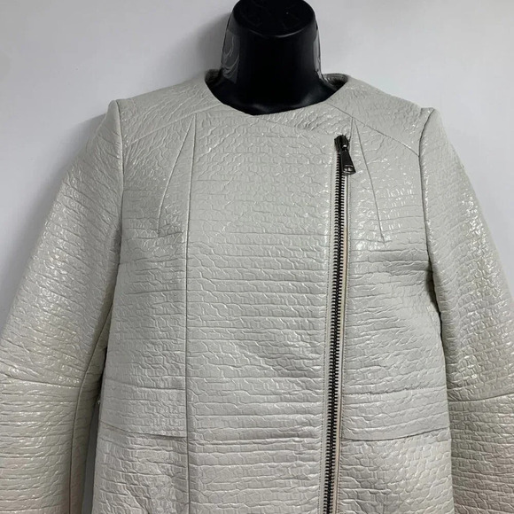 Whistles Women's Animal Print Wool Lined Full Zip Trench Coat Dress Size S‎ - Picture 3 of 14